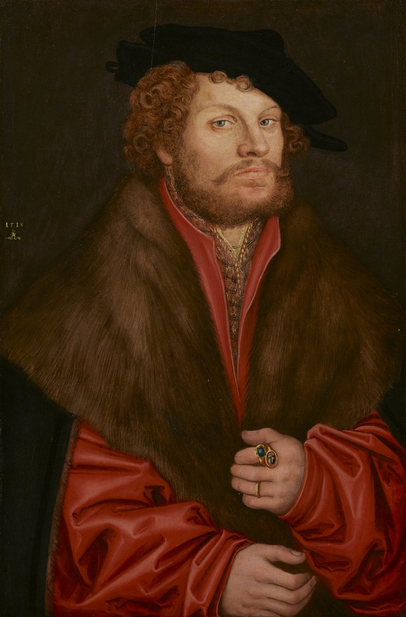 Portrét Moritze Buchnera, kolem roku 1520 od Lucas Cranach the Elder