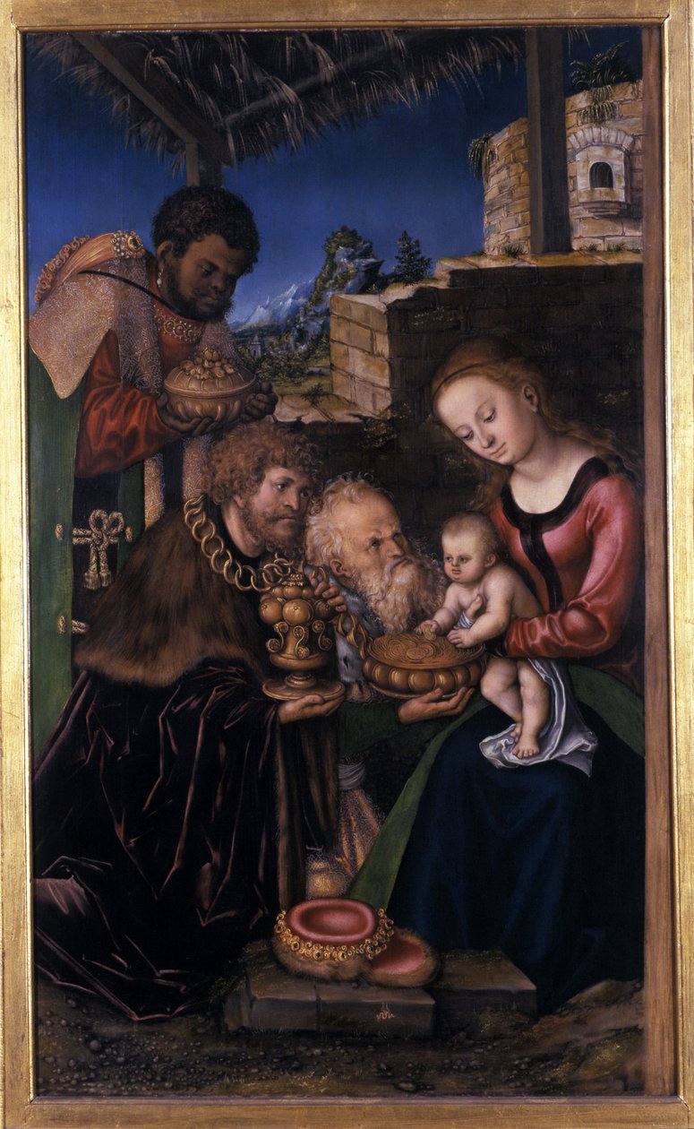 Klanění tří králů, 1513-16 od Lucas Cranach the Elder