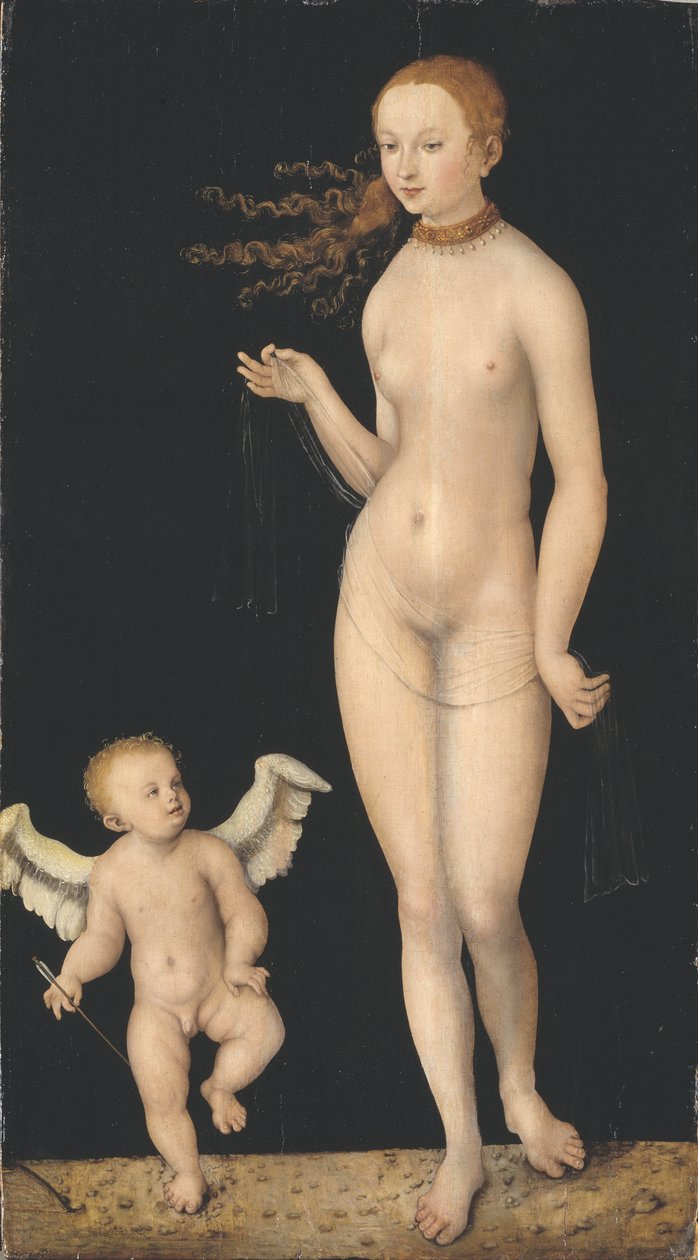 Venuše a Amor, kolem 1520-25 od Lucas Cranach the Elder