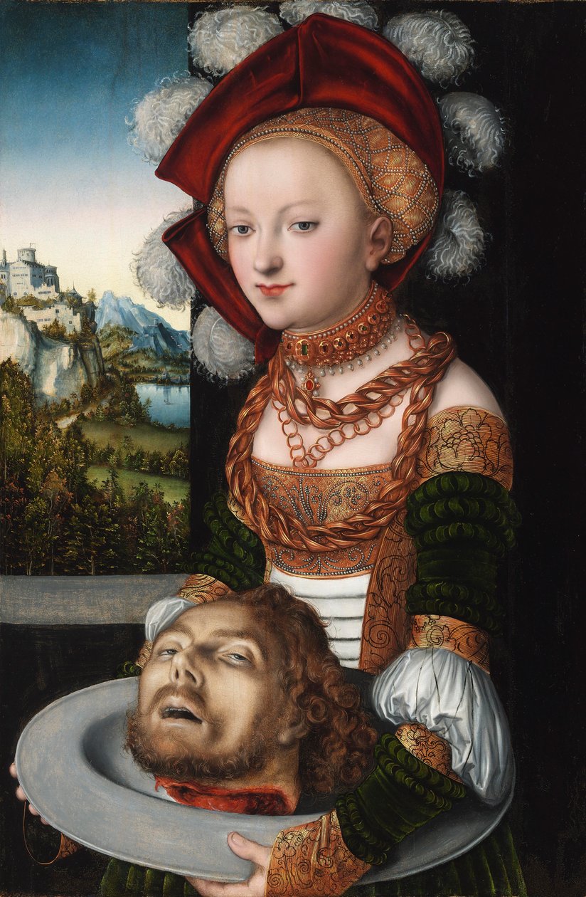 Čeština: Salome s hlavou svatého Jana Křtitele od Lucas Cranach the Elder