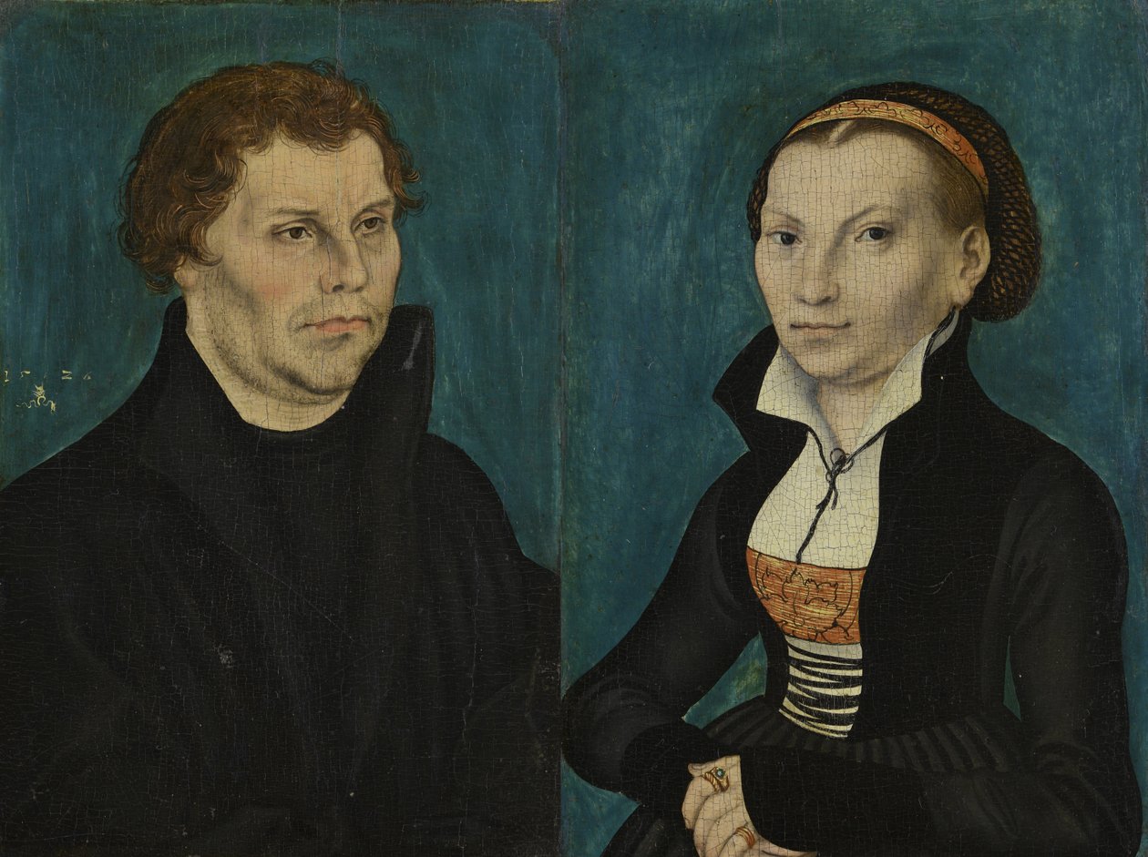 Portréty Martina Luthera a Kathariny von Bora od Lucas Cranach the Elder