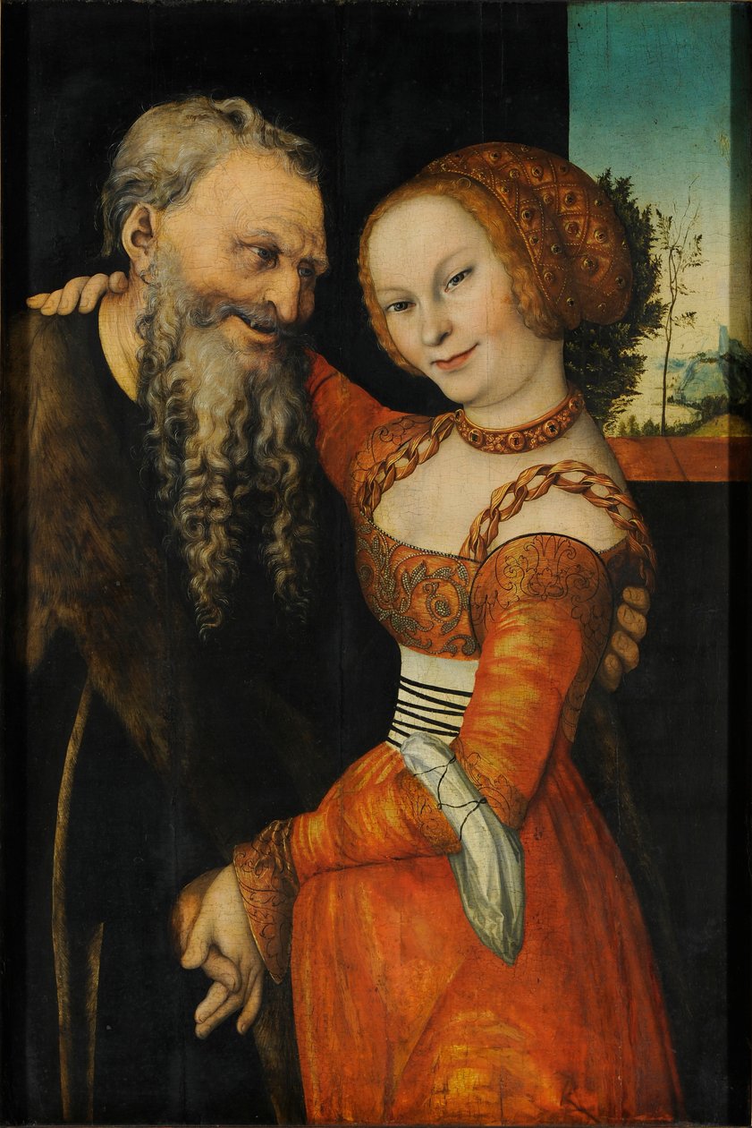 Špatně sladěný pár od Lucas Cranach the Elder