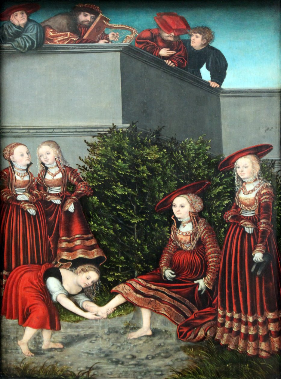 David a Betsabé od Lucas Cranach the Elder