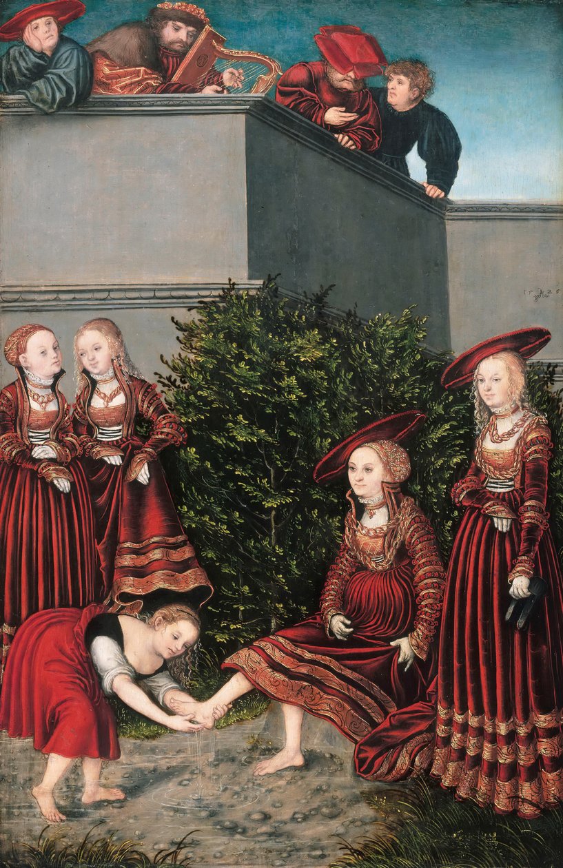 David a Betsabé od Lucas Cranach the Elder