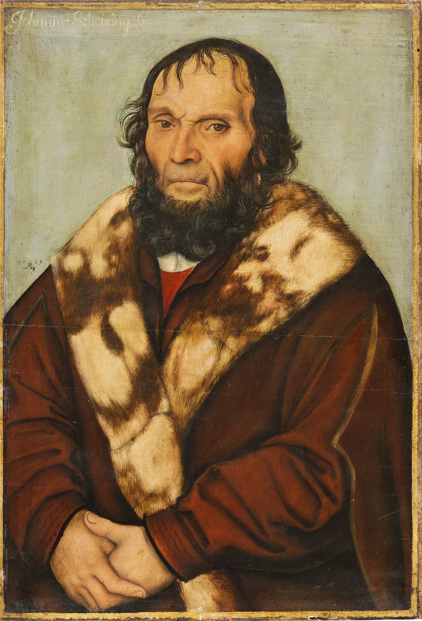 Portrét magdeburského teologa Dr. Johannes Scheyring od Lucas Cranach the Elder