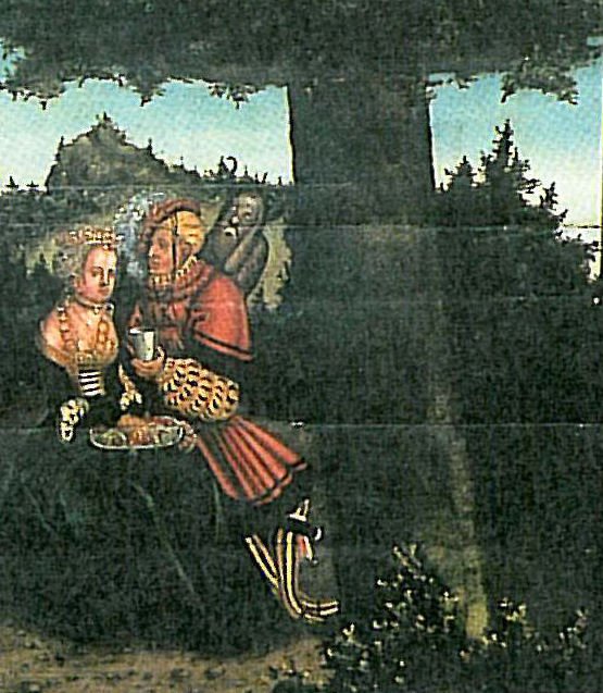 Podrobnosti o sedmém přikázání Desatera od Lucas Cranach the Elder
