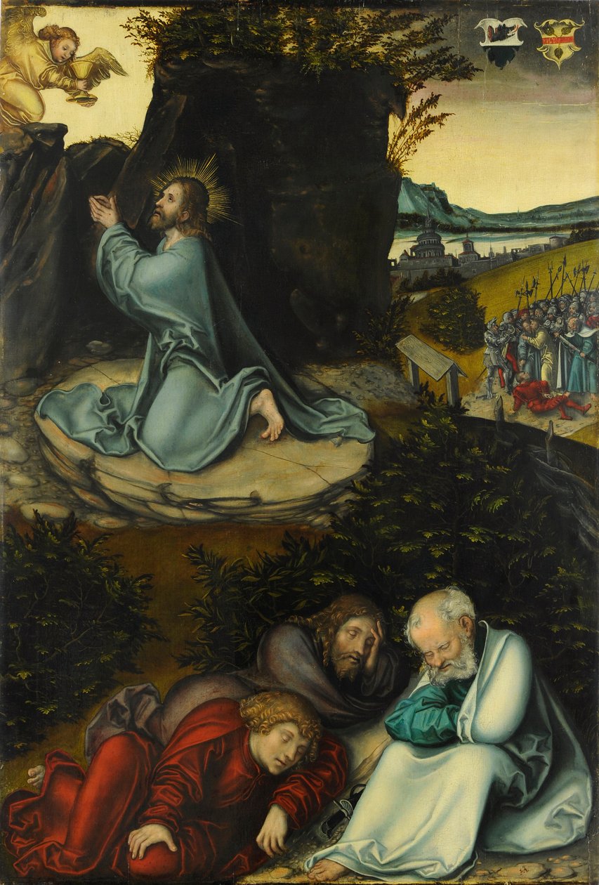 Getsemanská zahrada / Kristus na Olivové hoře od Lucas Cranach the Elder