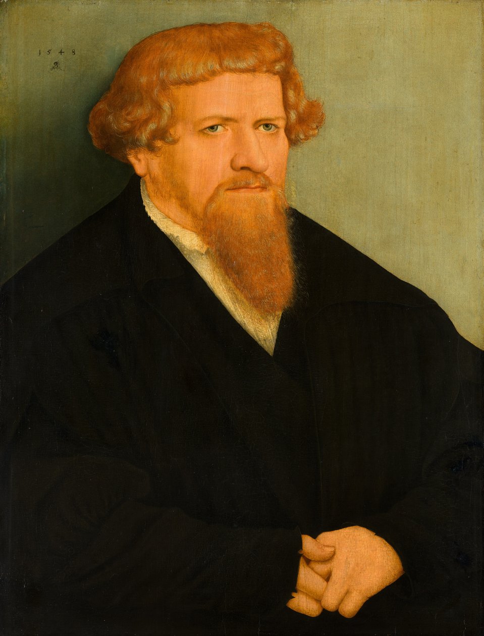 Portrét muže s červeným plnovousem od Lucas Cranach the Younger  