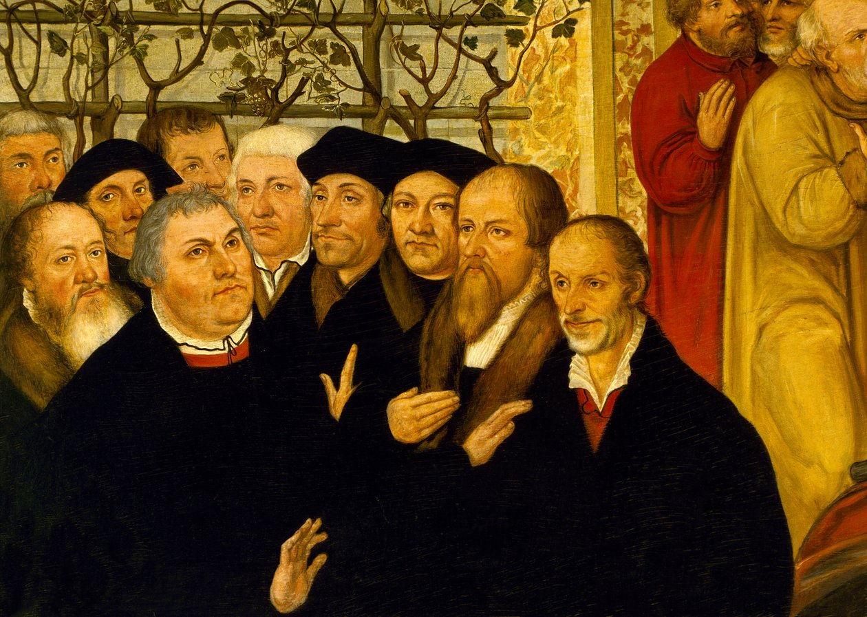 Epitaf starosty Meienburgu zobrazující skupinu reformátorů s Martinem Lutherem od Lucas Cranach the Younger