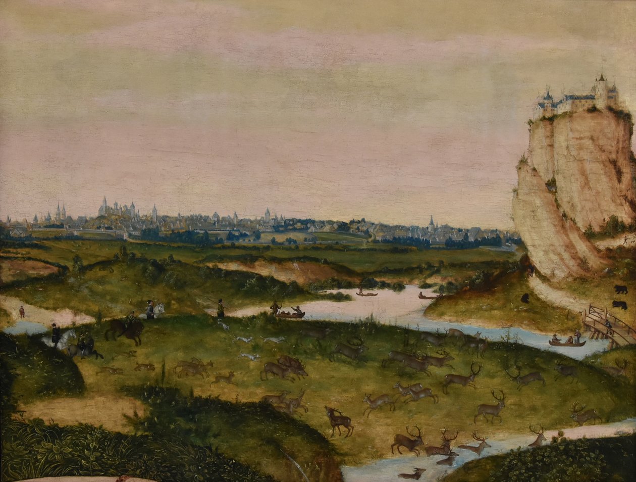 Lov jelenů od Lucas Cranach the Younger