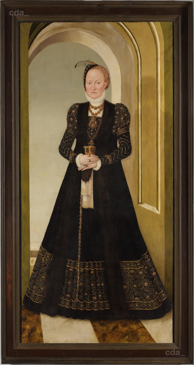 Portrét Electress Anna od Lucas Cranach the Younger