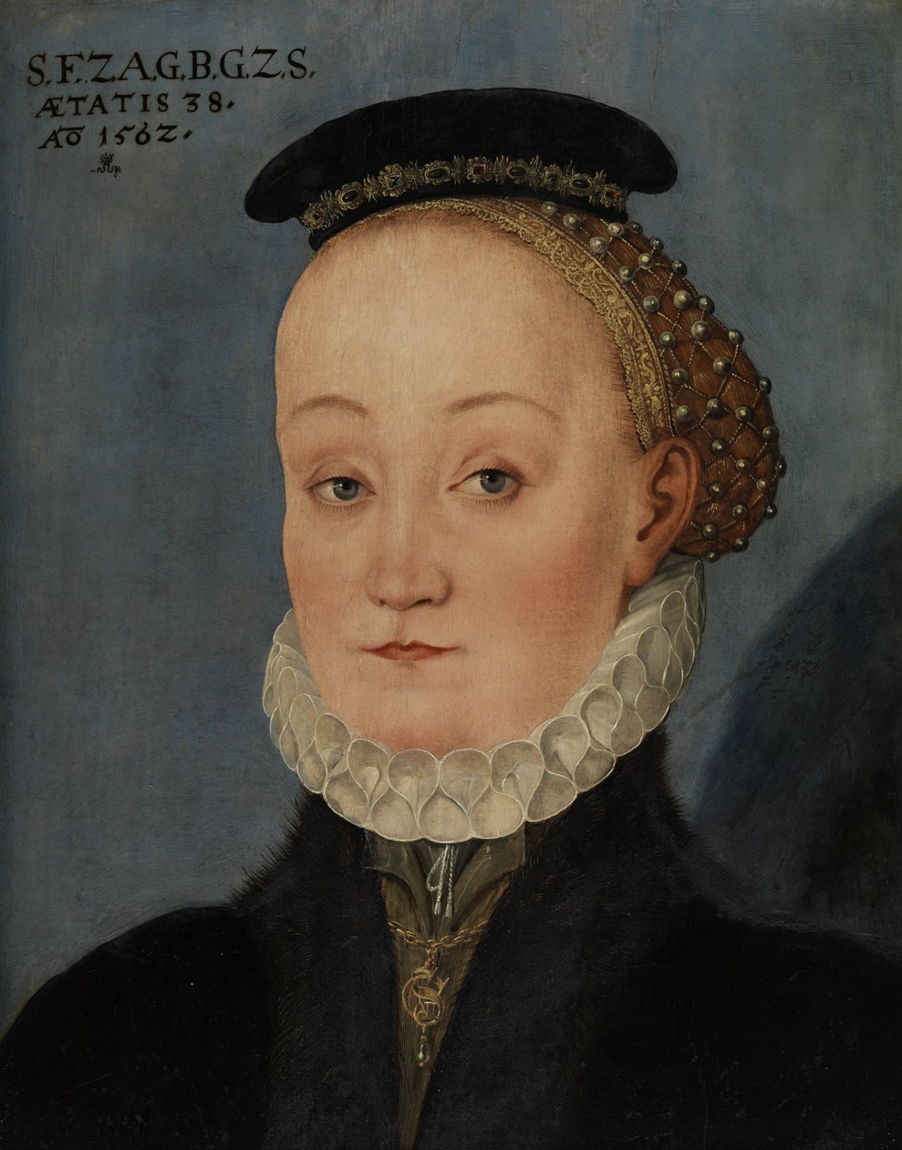 Portrét barretky Lucretie von Berlepsch, rozené von Schleinitz od Lucas Cranach the Younger