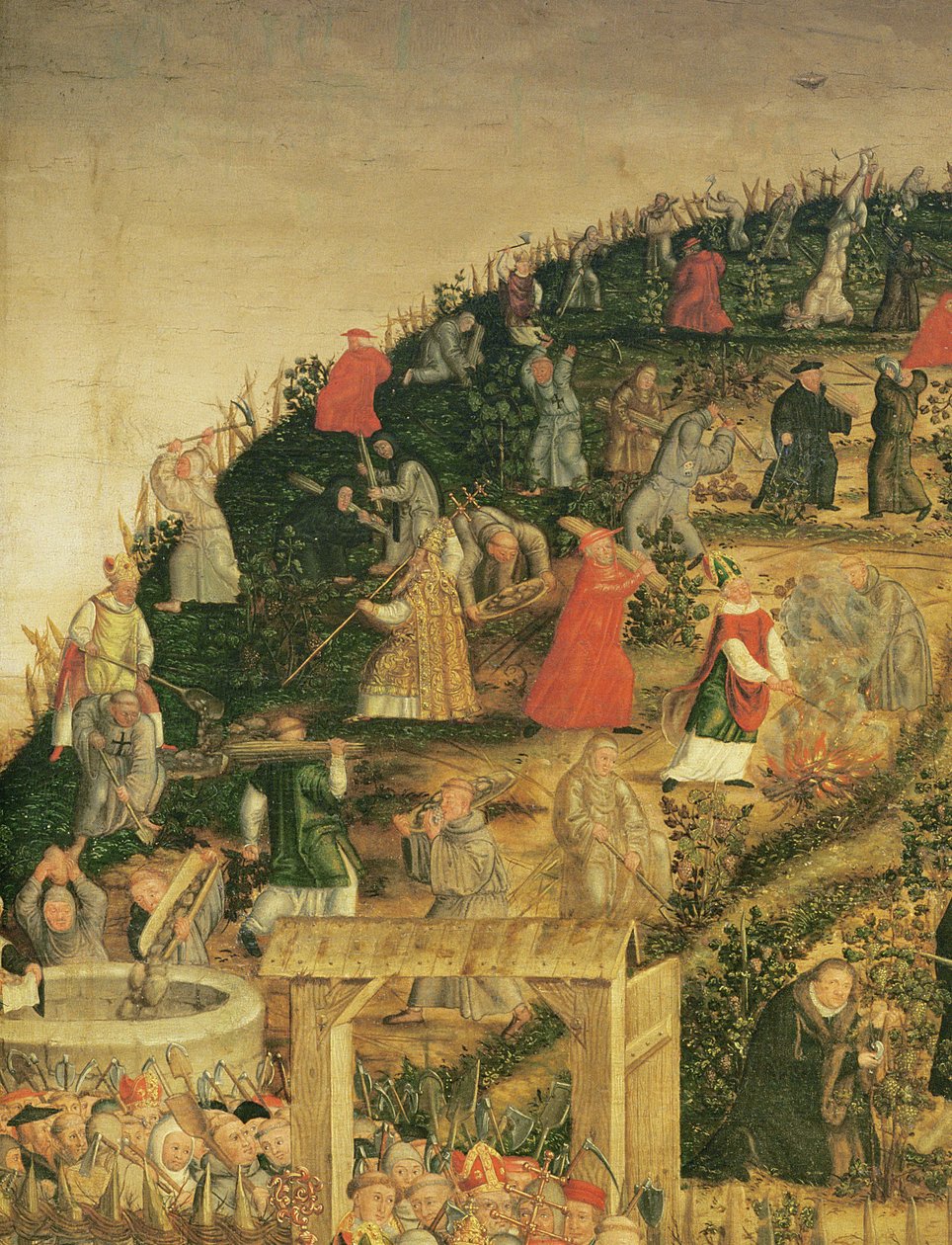 The Vineyard of the Lord, 1569 (detail 330498) od Lucas Cranach the Younger