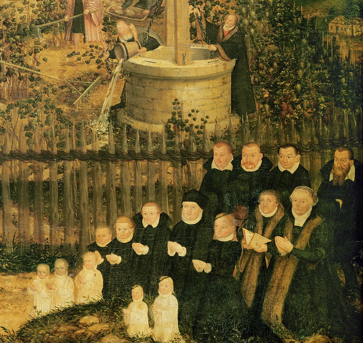 Vinice Páně, 1569 (detail 330498) od Lucas Cranach the Younger