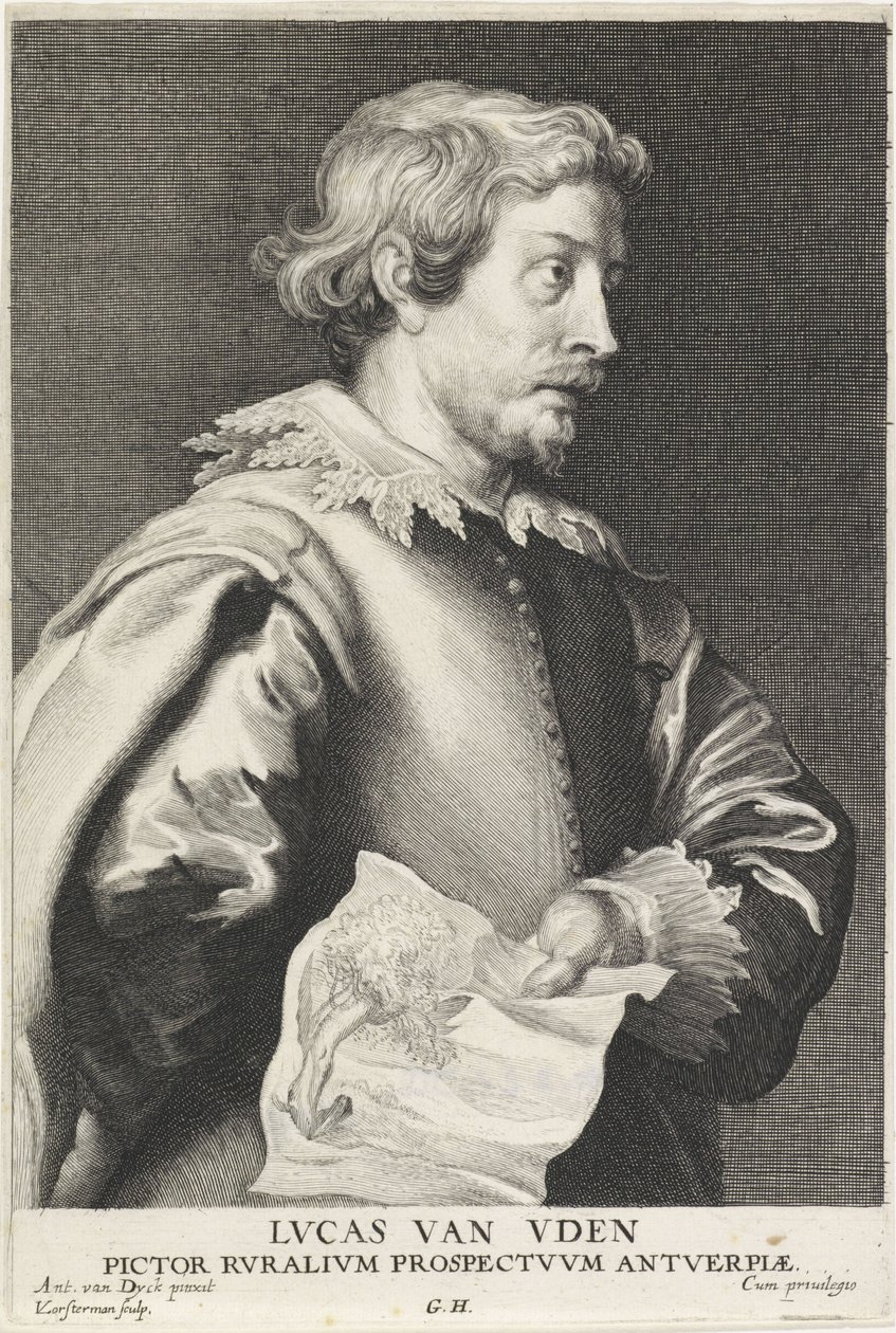 Portrét Lucase van Udena od Lucas Vorsterman