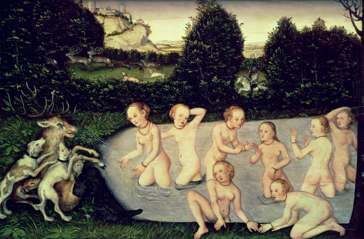 Diana a Actaeon od Lucas Cranach the Elder