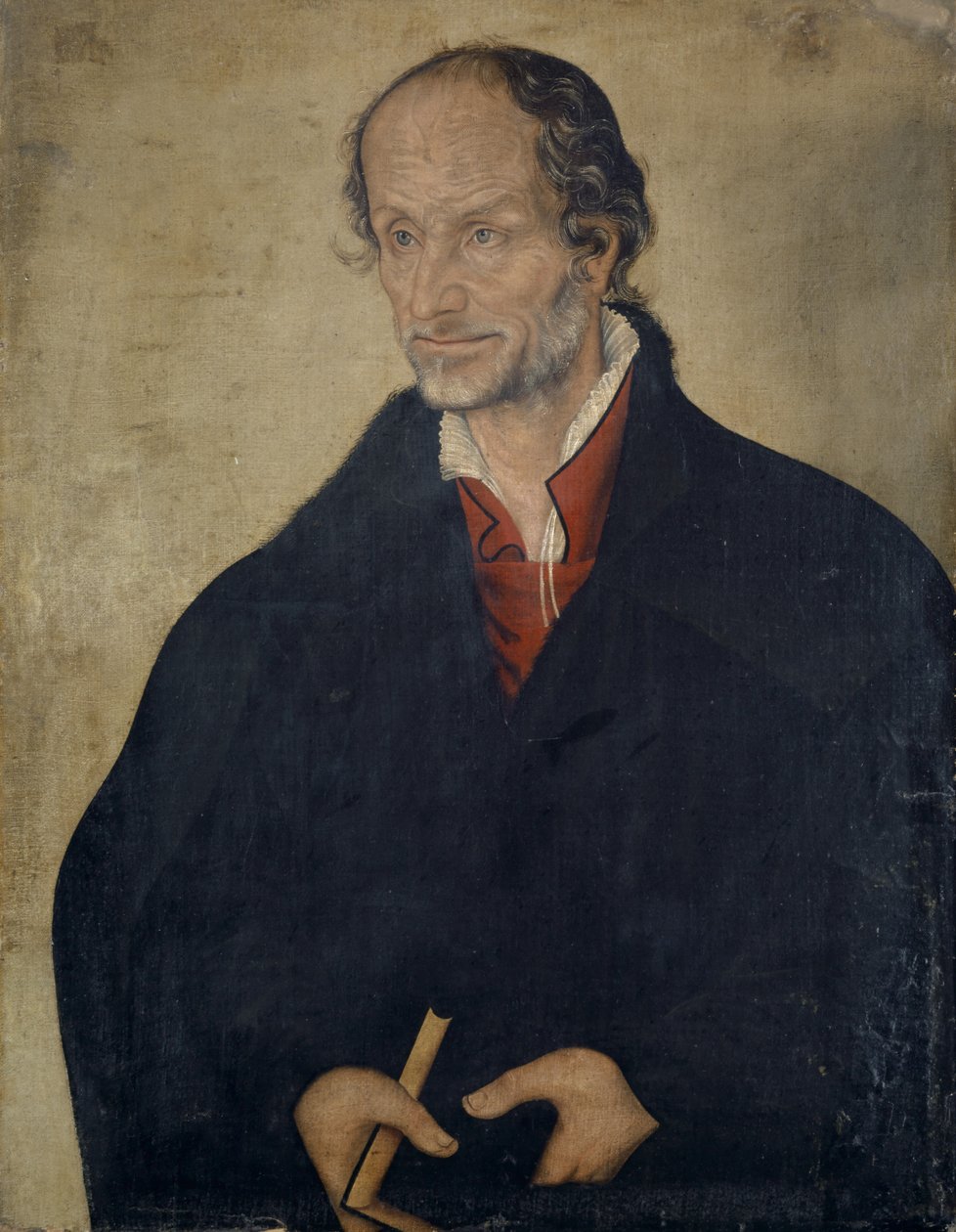 Portrét Philippa Melanchtona, kolem 1560-80 od Lucas the Younger Cranach