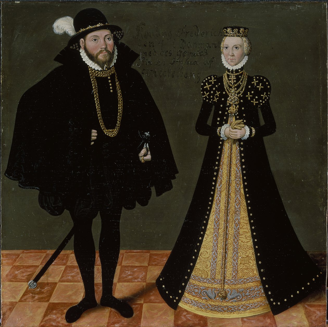 Neznámý německý královský pár, kolem 1580-1600 od Lucas the Younger Cranach
