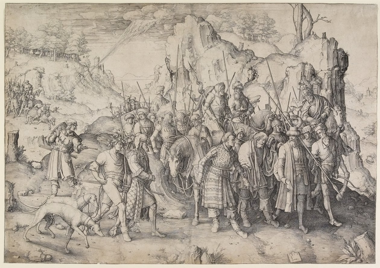 Obrácení svatého Pavla, 1509 od Lucas van Leyden