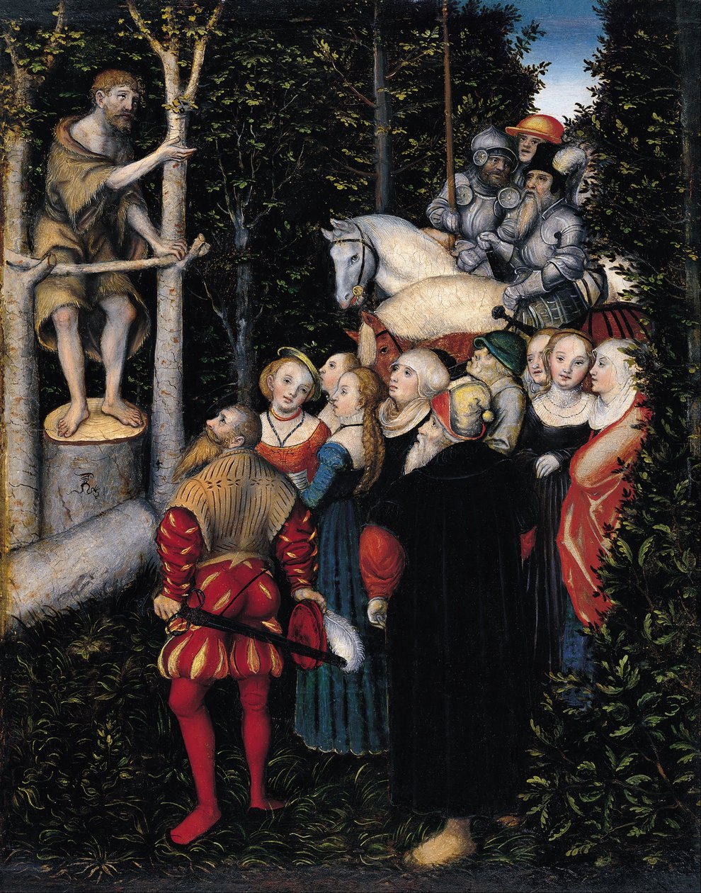 Kázání svatého Jana Křtitele od Lucas Cranach the Elder