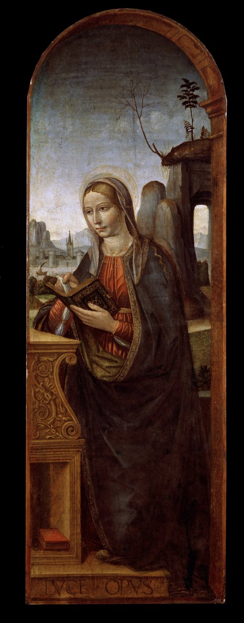 ""Panna Zvěstování"" Malba Lucy Bauda (1460/70-1509/10) Petrohrad, Ermitáž od Lucas Baudo