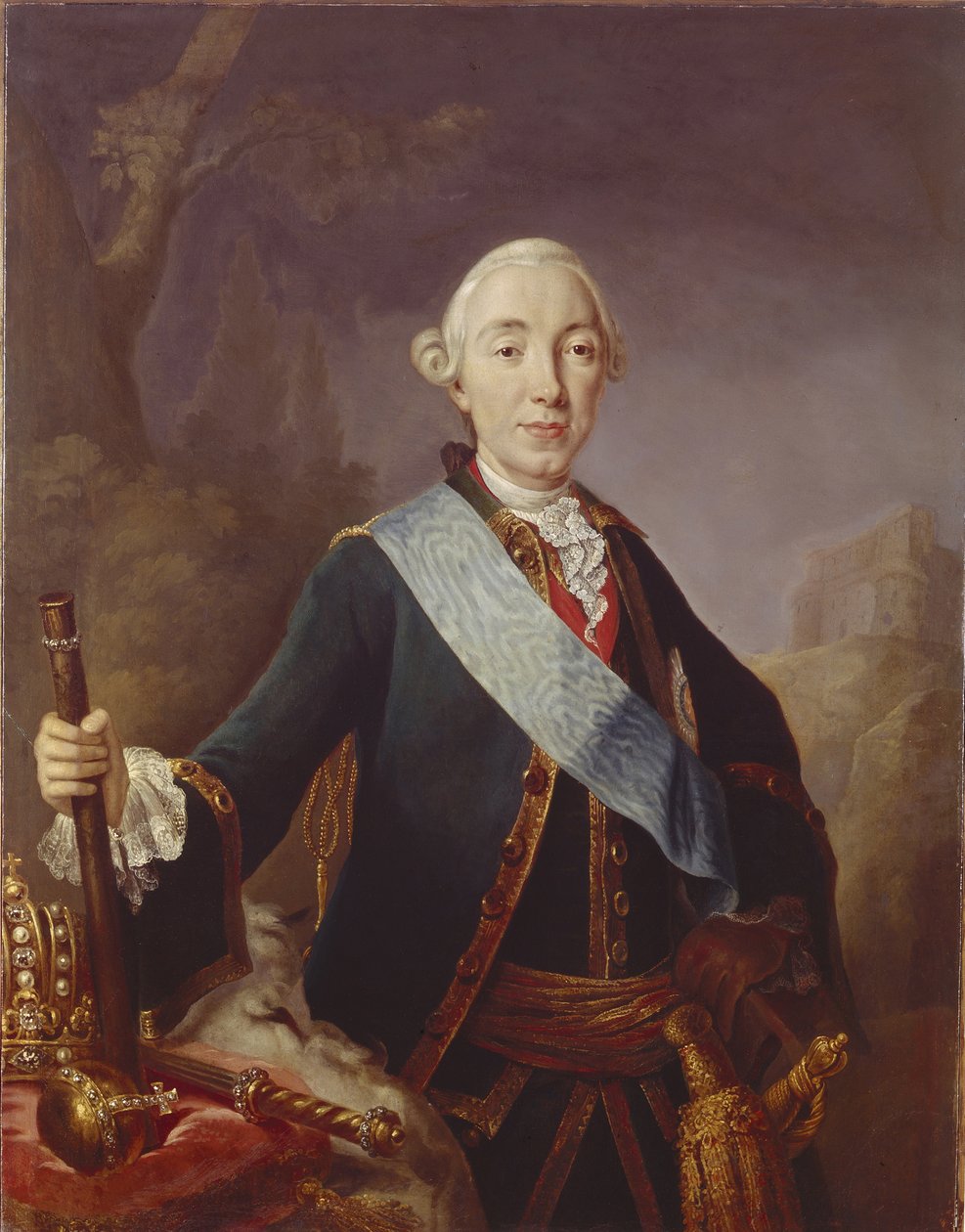 Portrét ruského cara Petra III. 1728-1762, 1761 od Lucas Conrad Pfandzelt