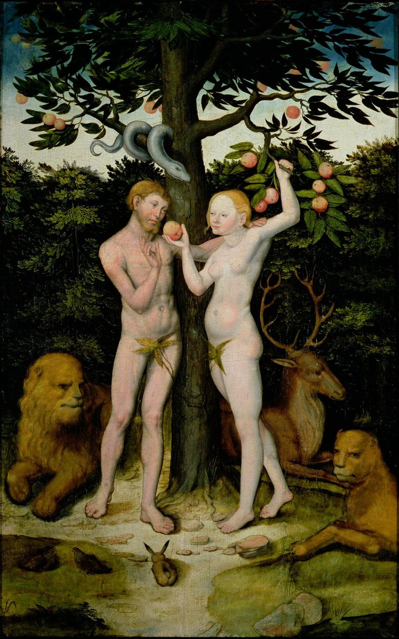 Adam a Eva od Lucas Cranach the Elder