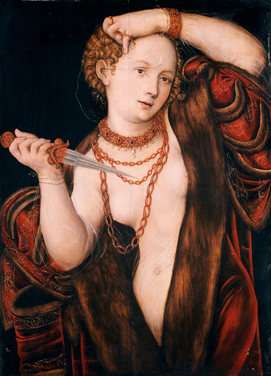 Lukrécie, po roce 1537 od Lucas Cranach