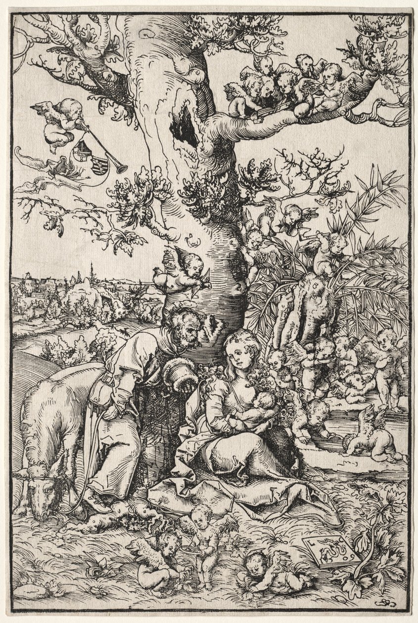 Odpočinek na útěku do Egypta od Lucas Cranach