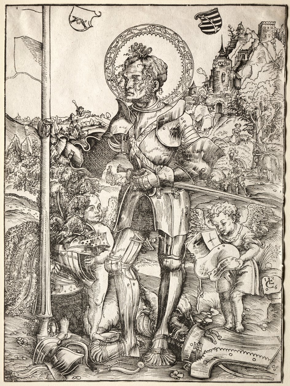 Svatý Jiří stojící od Lucas Cranach