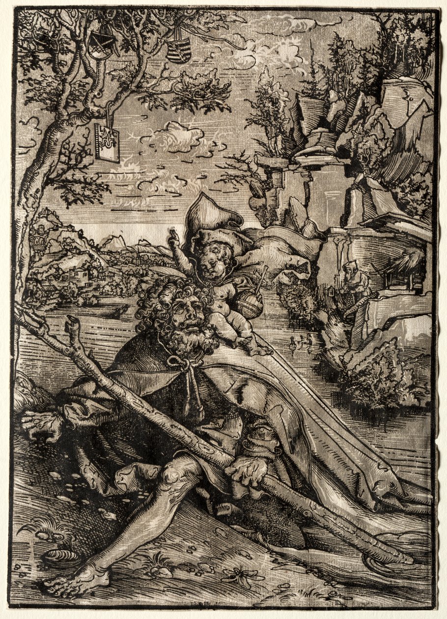 Svatý Kryštof od Lucas Cranach
