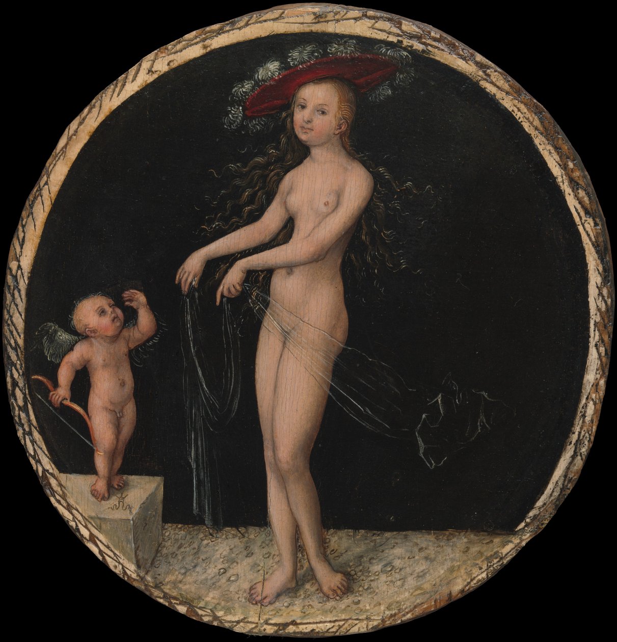 Venuše a Amor, kolem 1525-7 od Lucas Cranach the Elder