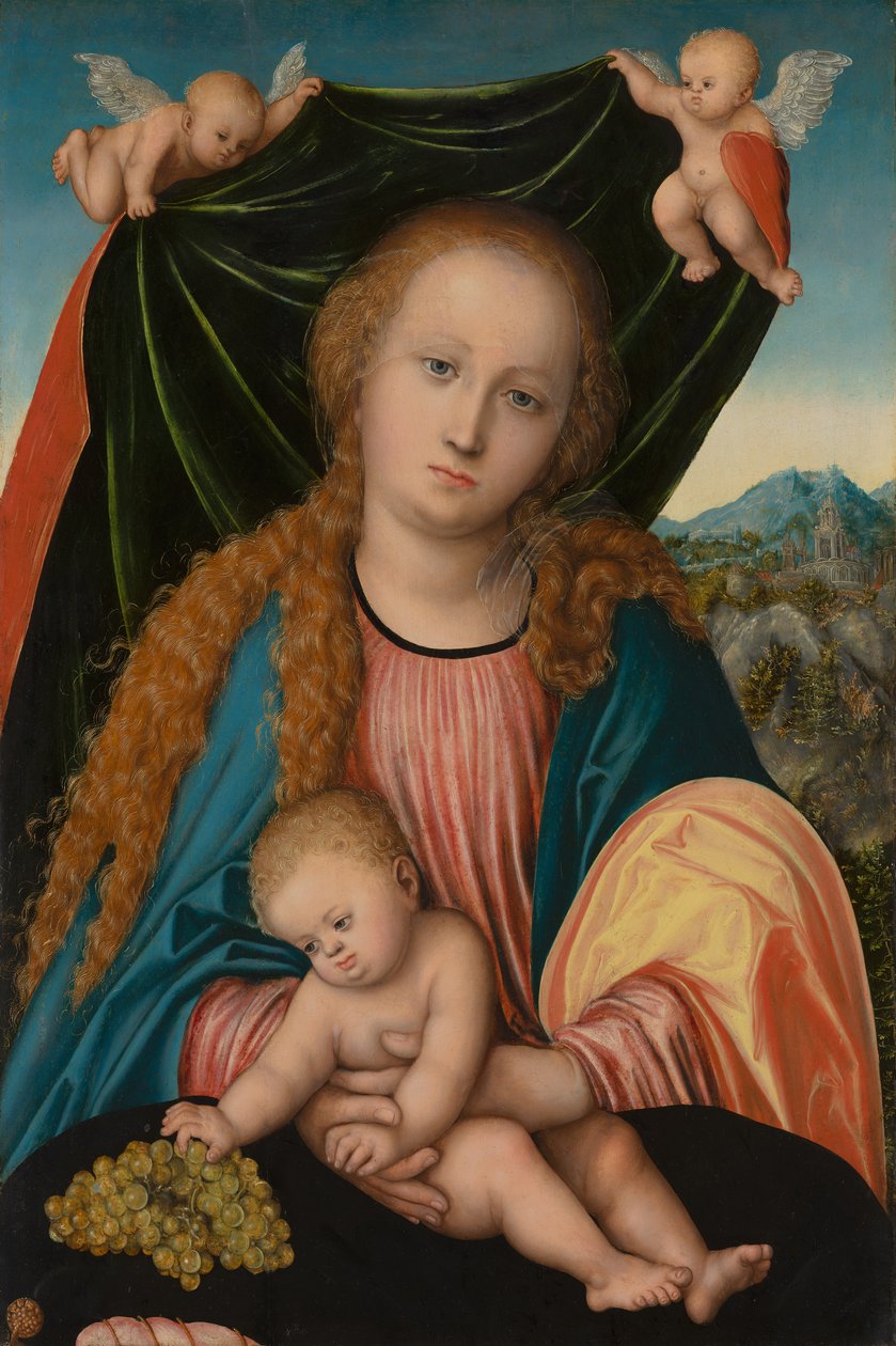 Panna a dítě, c. 1515-20 od Lucas Cranach