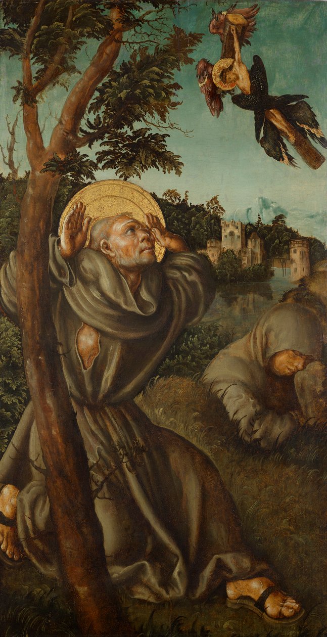 Stigmatizace hl. Franziskus od Lucas Cranach d. Ä.