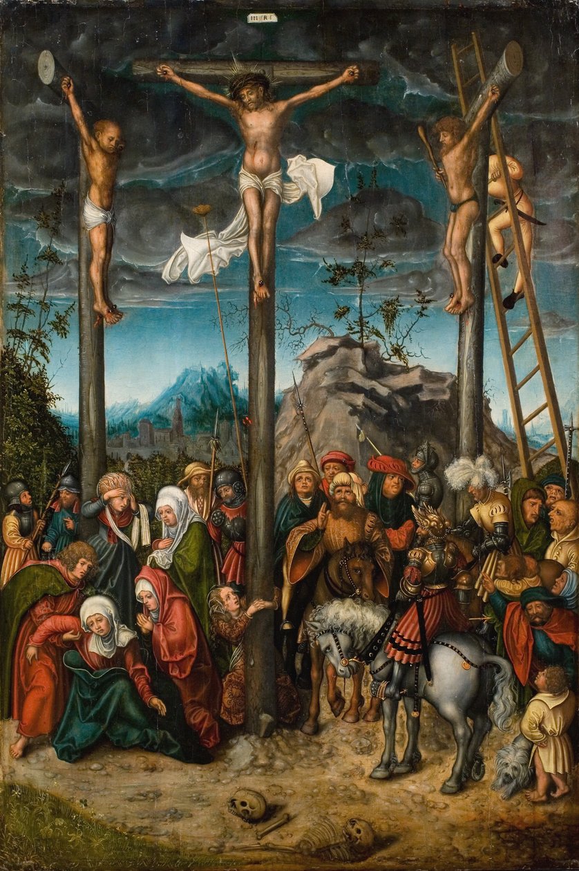 Ukřižování od Lucas Cranach d.Æ.