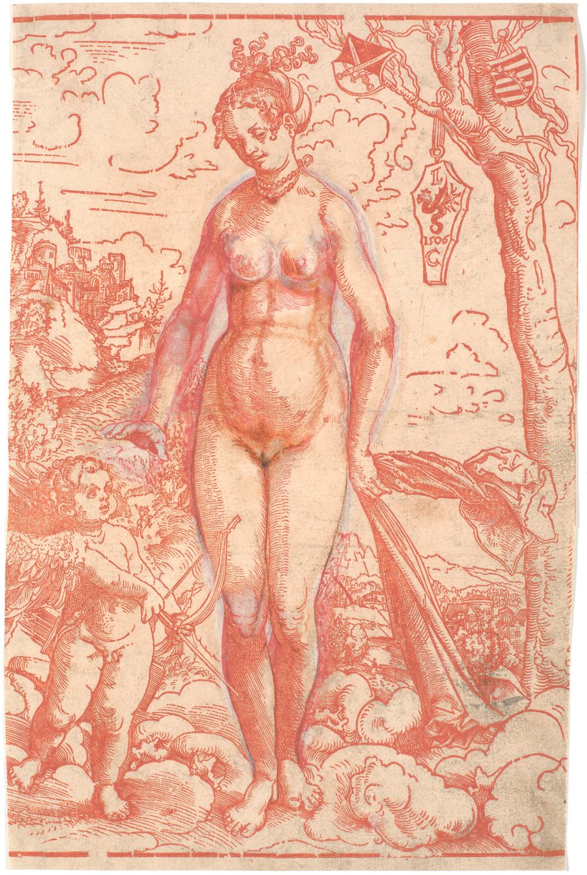 Venuše a Amor od Lucas Cranach d.Æ.