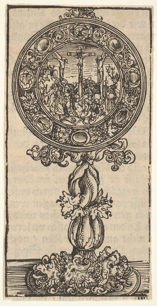 Stříbrně zlacený Pacifical s ukřižováním, z Velké série wittenberských relikviářů, 1509. od Lucas Cranach the Elder