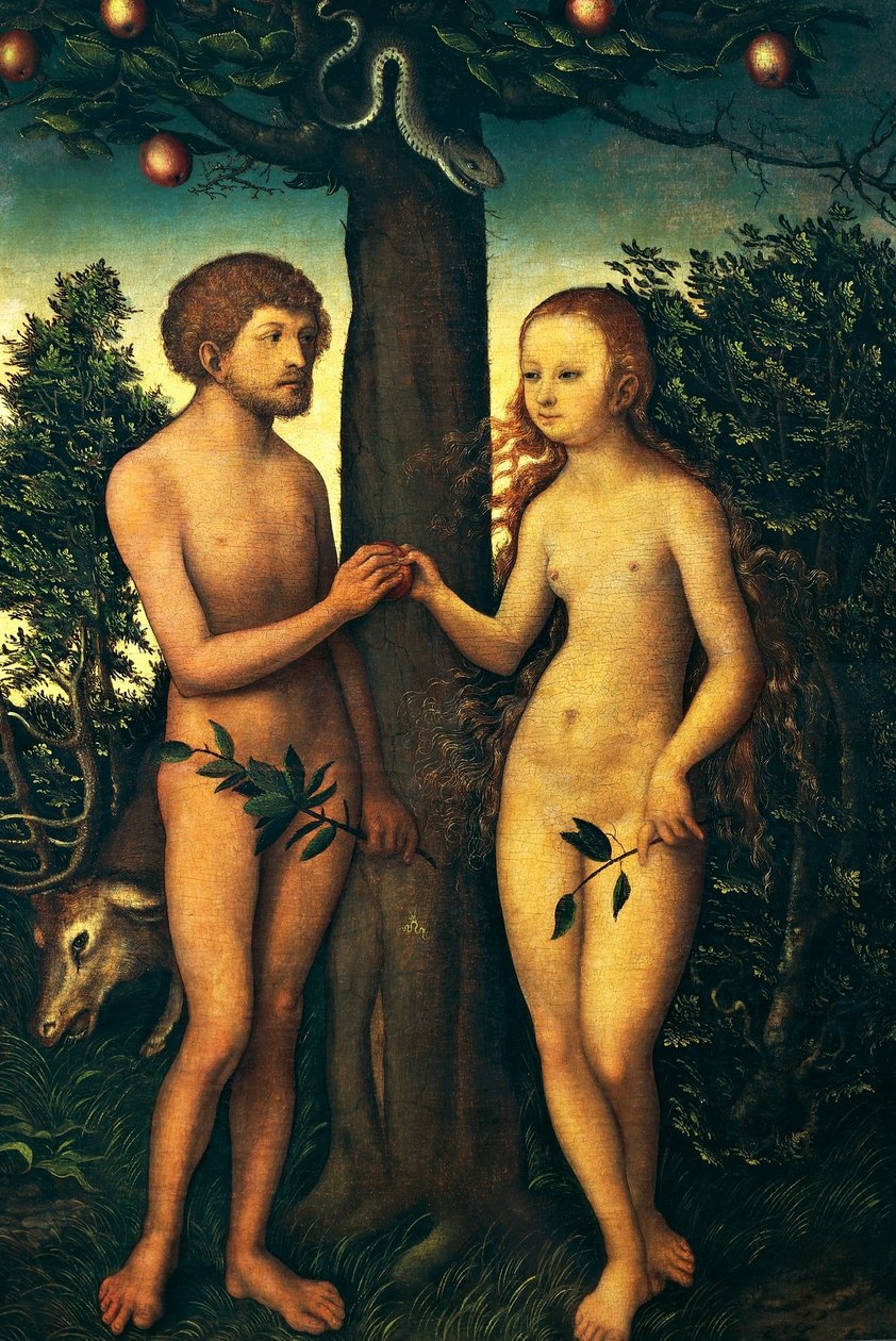 Adam a Eva od Lucas Cranach the Elder