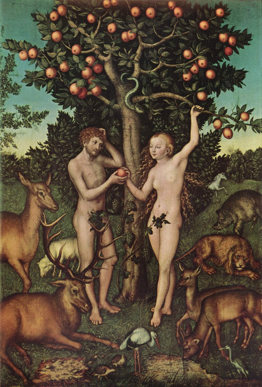 Adam a Eva od Lucas Cranach the Elder