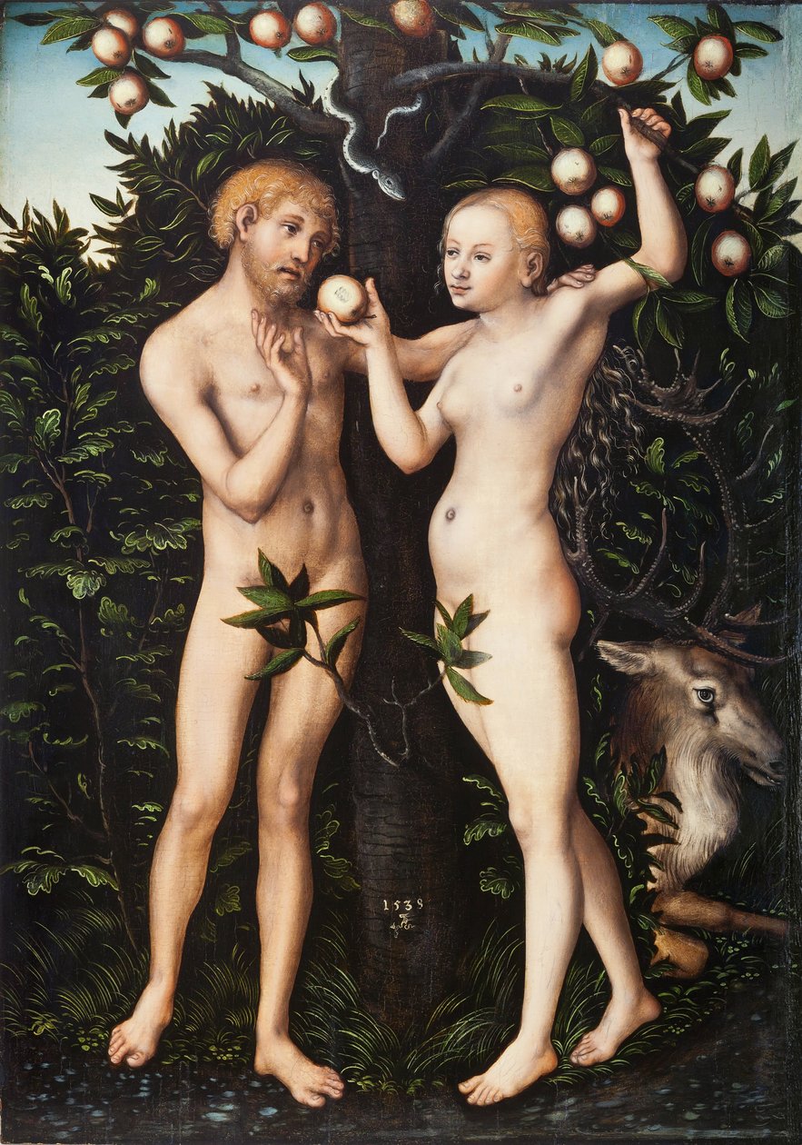 Adam a Eva od Lucas Cranach the Elder