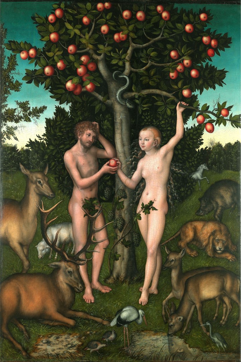 Adam a Eva od Lucas Cranach the Elder