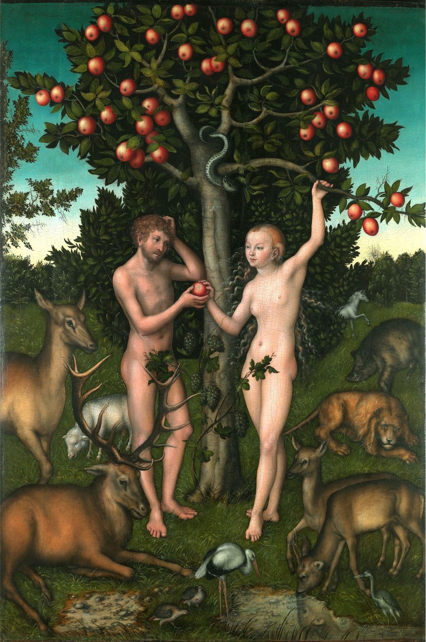 Adam a Eva od Lucas Cranach the Elder