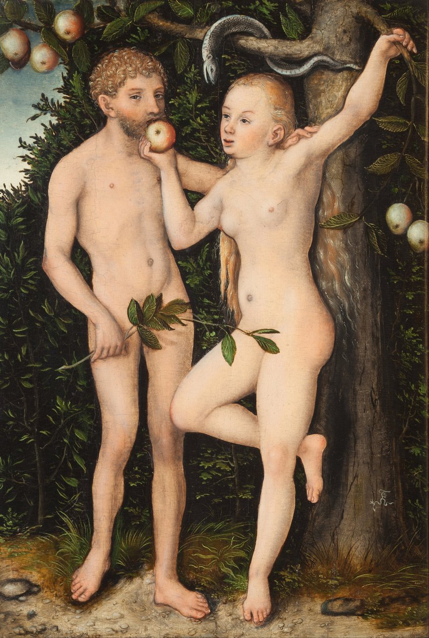 Adam a Eva od Lucas Cranach the Elder