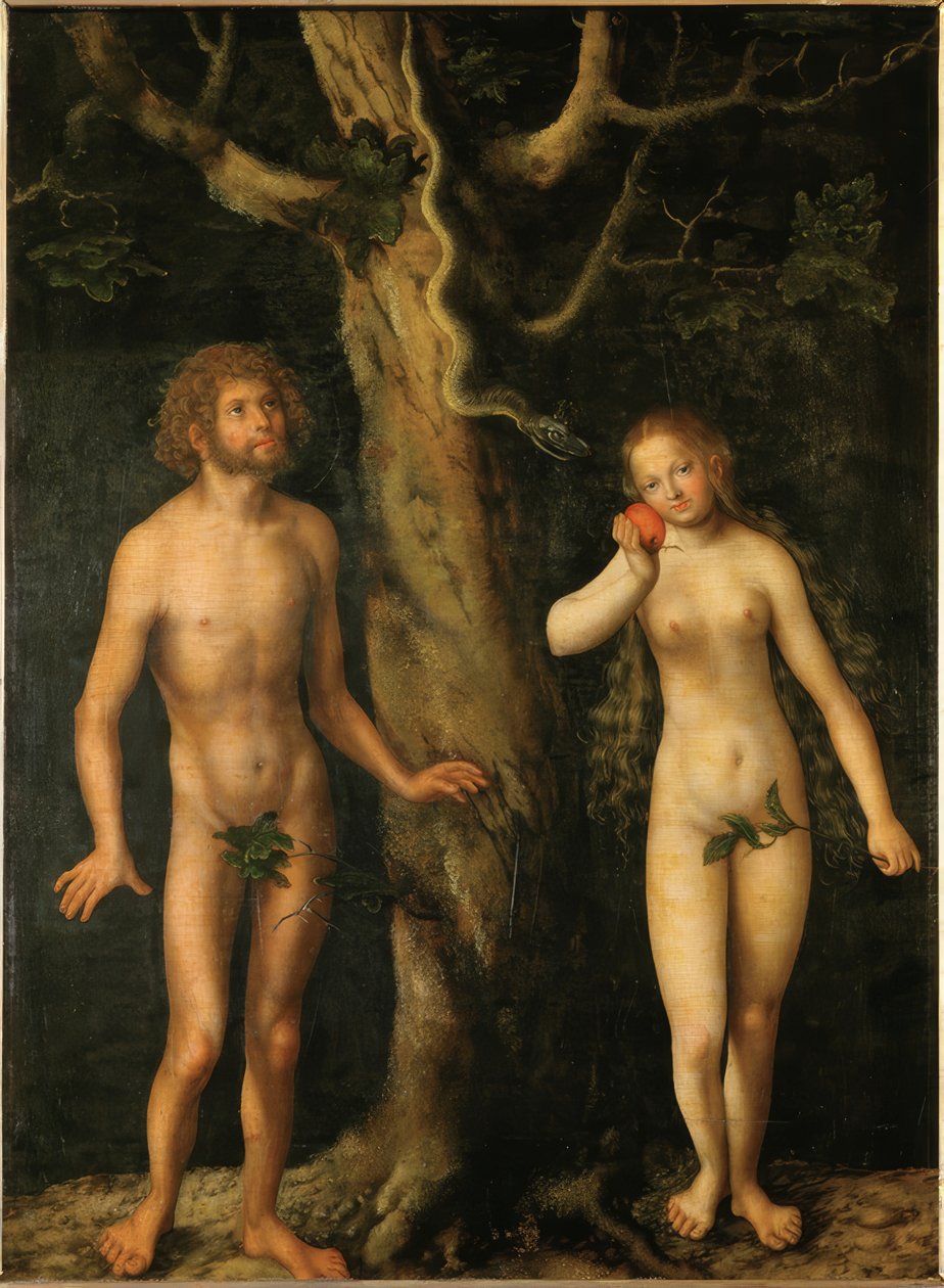 Adam a Eva od Lucas Cranach the Elder