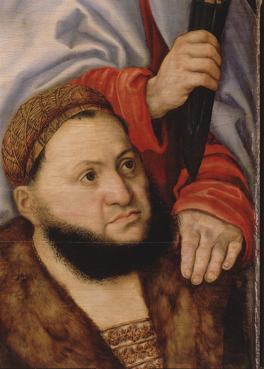 Oltářní obraz Panny Marie neboli tzv. knížecí oltář [levé křídlo] od Lucas Cranach the Elder