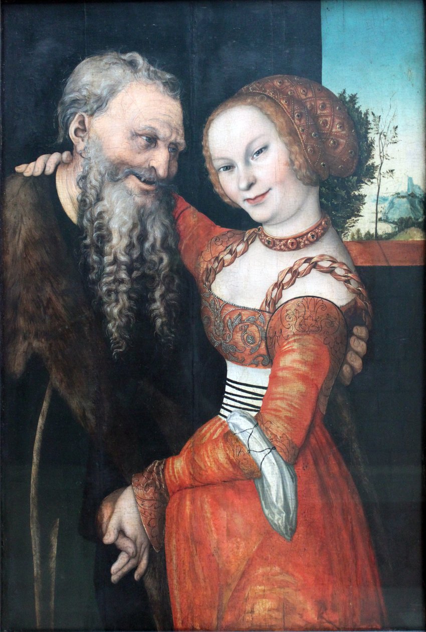Špatně sladěný pár od Lucas Cranach the Elder