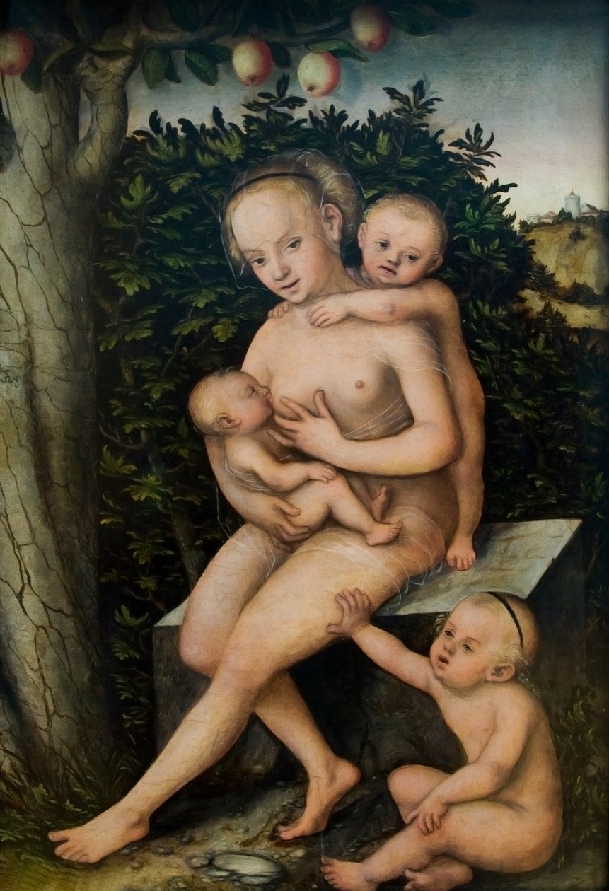 Caritas od Lucas Cranach the Elder