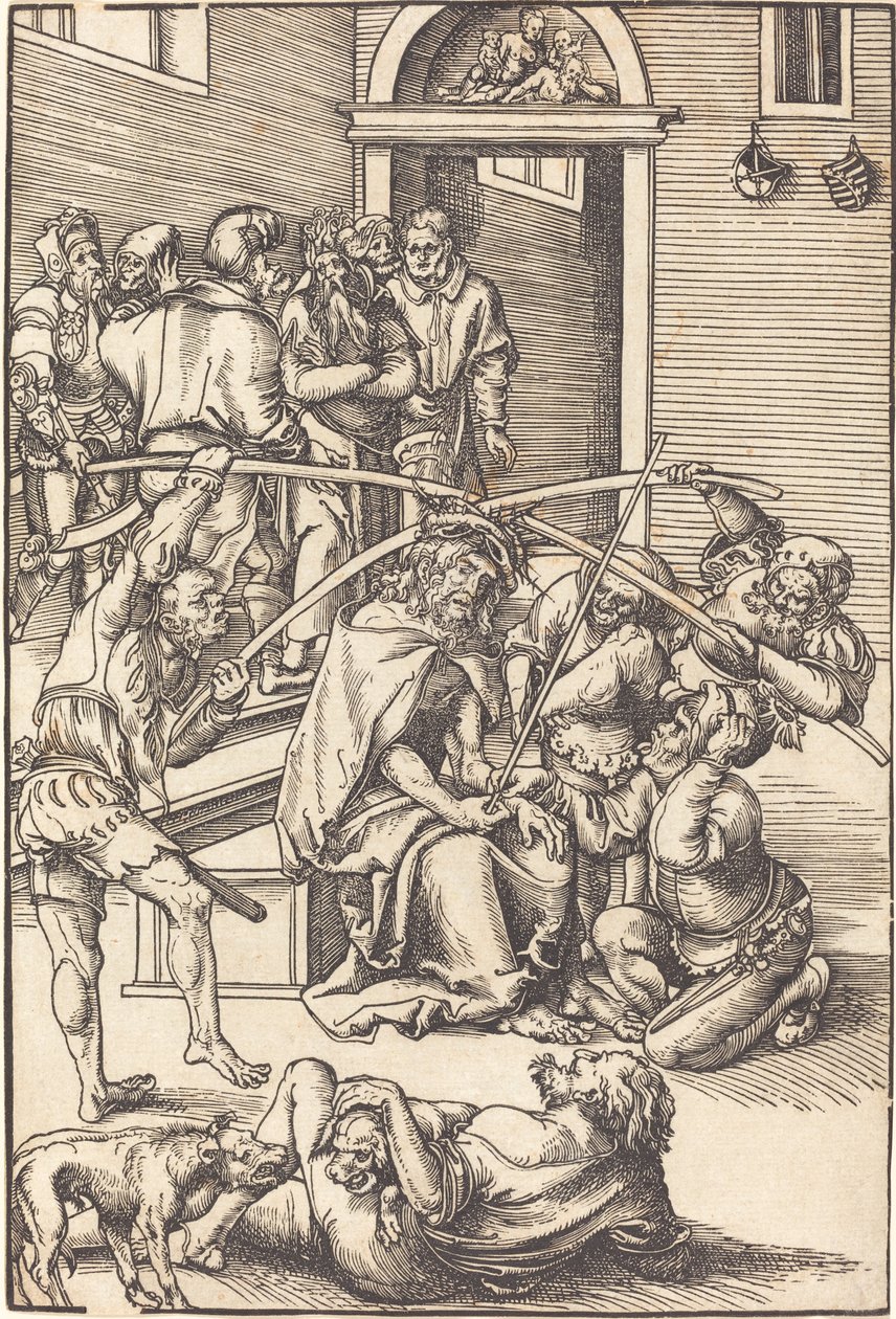 Kristus korunovaný trním od Lucas Cranach the Elder