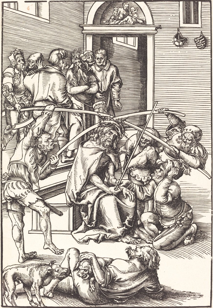 Kristus korunovaný trním od Lucas Cranach the Elder