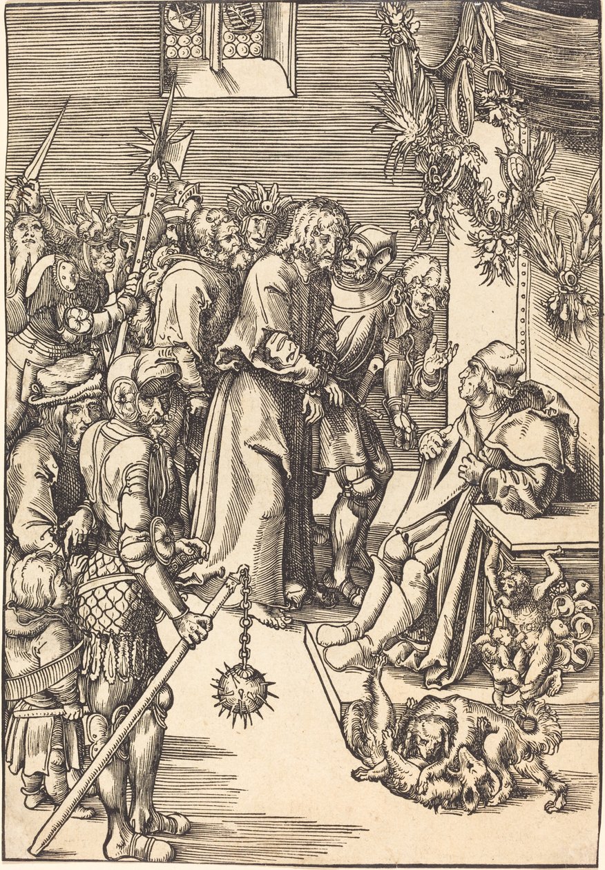 Kristus před Kaifášem od Lucas Cranach the Elder